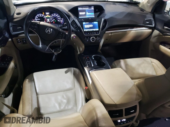 2019 Acura MDX with VIN 5J8YD4H33KL033624, listed as a Copart auction lot 43634645 with 41,310 mi miles and Salvage Title. Bid and sale history available at carsss.com. Image 8.