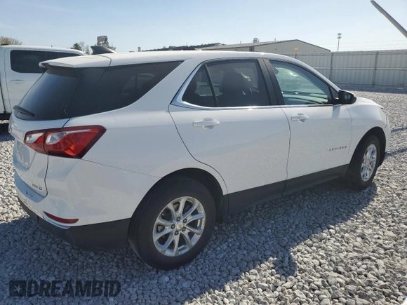 2021 Chevrolet Equinox LT with VIN 2GNAXTEV7M6106469, listed as a Copart auction lot 50258285 with 50,667 mi miles and Salvage Title. Bid and sale history available at DreamBid. Image 3.