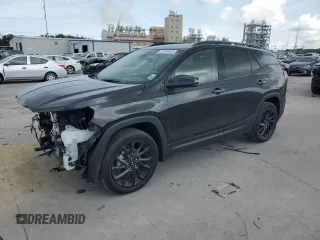 2023 GMC Terrain SLT z VIN 3GKALPEG1PL218329, wystawiony jako Copart lot #57949405 z przebiegiem 25 299 mil mil oraz Szkoda całkowita • Salvage title. Historia ofert i sprzedaży dostępna na DreamBid. Obrazek 1.