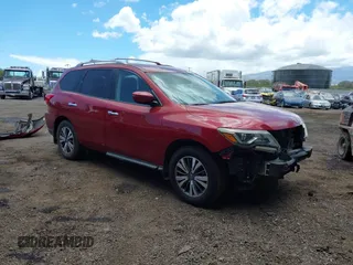 2017 Nissan Pathfinder Platinum with VIN 5N1DR2MN7HC655447, listed as a IAAI auction lot 42316585 with 54,808 mi miles and . Bid and sale history available at DreamBid. Image 1.