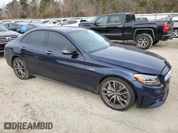 2020 Mercedes-Benz C 43 AMG with VIN W1KWF6EB3LR594563, listed as a Copart auction lot 88457735 with 67,092 mi miles and Salvage Title. Bid and sale history available at carsss.com. Image 4.
