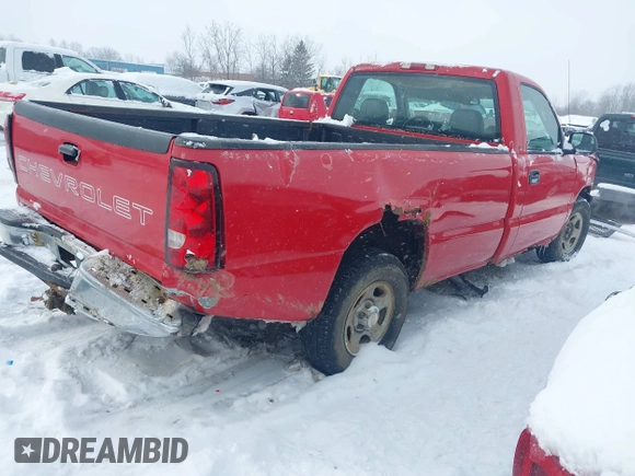 2004 Chevrolet Silverado 1500 Work Truck with VIN 1GCEC14X14Z352435, listed as a IAAI auction lot 41606503 with 163,470 mi miles. Bid and sale history available at carsss.com. Image 4.