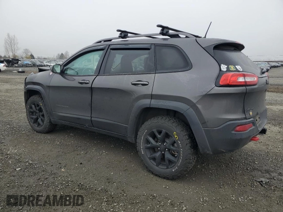 2017 Jeep Cherokee Trailhawk L Plus with VIN 1C4PJMBS2HW651480, listed as a Copart auction lot 47843795 with 96,842 mi miles and Salvage Title. Bid and sale history available at carsss.com. Image 2.