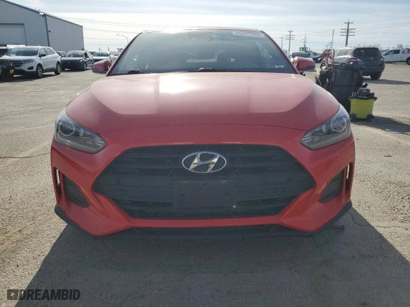 2019 Hyundai Veloster 2.0 with VIN KMHTG6AF1KU017704, listed as a Copart auction lot 48437745 with 83,358 mi miles and Salvage Title. Bid and sale history available at carsss.com. Image 5.