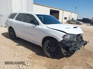 2018 Dodge Durango GT with VIN 1C4RDHDG4JC384799, listed as a IAAI auction lot 41840504 with 196,438 mi miles and . Bid and sale history available at DreamBid. Image 1.