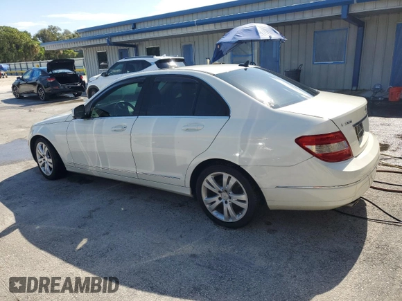2009 Mercedes-Benz C 300 Sport with VIN WDDGF54X59R043359, listed as a Copart auction lot 61818785 with 113,448 mi miles and Salvage title. Bid and sale history available at DreamBid. Image 2.