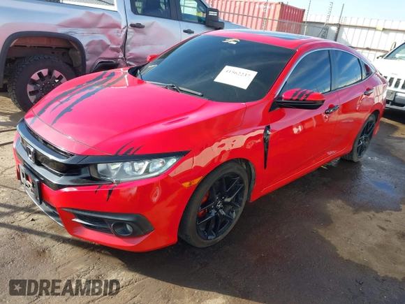 2016 Honda Civic Sedan EX-T with VIN 2HGFC1F30GH633324, listed as a IAAI auction lot 41562237 with 163,778 mi miles. Bid and sale history available at carsss.com. Image 2.