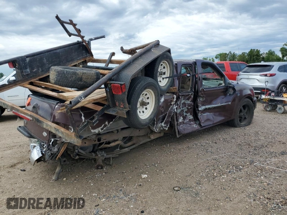 2000 Ford F-150 XL with VIN 1FTRX07W1YKA05317, listed as a Copart auction lot 56207955 with 282,785 mi miles and Salvage title. Bid and sale history available at DreamBid. Image 3.