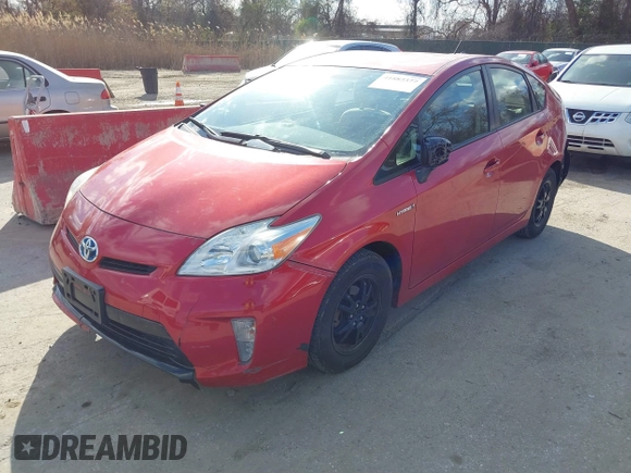 2013 Toyota Prius One with VIN JTDKN3DU0D1639195, listed as a IAAI auction lot 41887377 with 253,934 mi miles and . Bid and sale history available at carsss.com. Image 19.