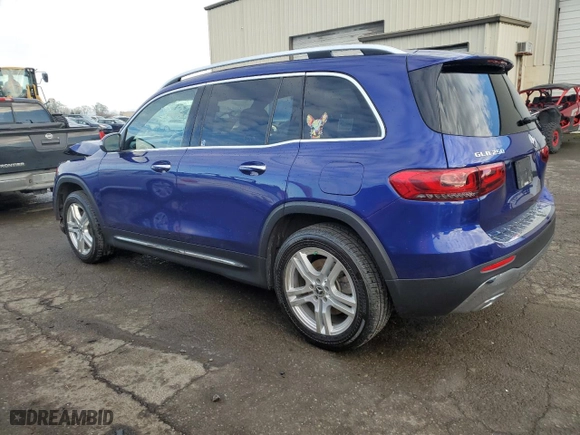 2021 Mercedes-Benz GLB with VIN W1N4M4HB4MW109527, listed as a Copart auction lot 87762835 with 55,442 mi miles and Salvage Title. Bid and sale history available at carsss.com. Image 2.