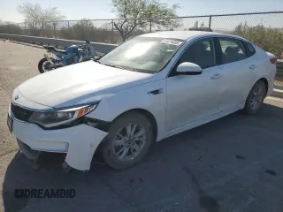 2018 Kia Optima LX with VIN 5XXGT4L3XJG227604, listed as a Copart auction lot 61674055 with 197,131 mi miles and Salvage title. Bid and sale history available at DreamBid. Image 1.