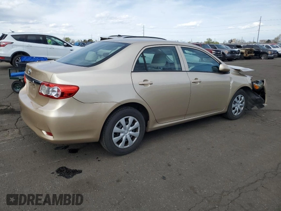 2013 Toyota Corolla L with VIN 5YFBU4EE4DP088040, listed as a Copart auction lot 52213205 with 88,730 mi miles and Salvage Title. Bid and sale history available at carsss.com. Image 3.
