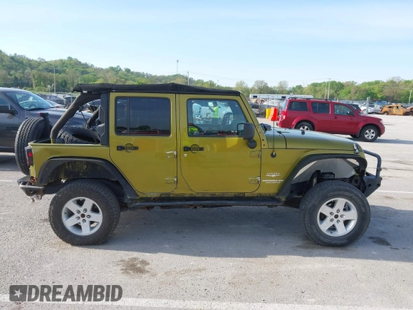 2007 Jeep Wrangler Unlimited Sahara with VIN 1J4GA59177L182593, listed as a IAAI auction lot 42104934 with 158,990 mi miles and . Bid and sale history available at DreamBid. Image 13.
