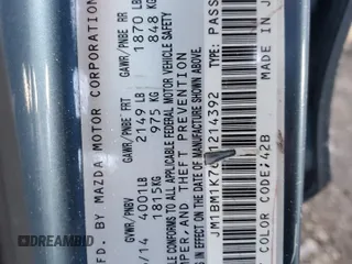2014 Mazda 3 i Sport with VIN JM1BM1K76E1214392, listed as a Copart auction lot 42334585 with 165,202 mi miles and Salvage Title. Bid and sale history available at DreamBid. Image 12.