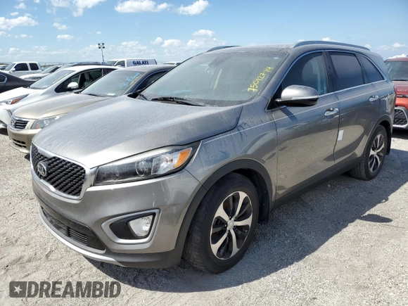 2017 Kia Sorento EX V6 with VIN 5XYPH4A56HG235968, listed as a Copart auction lot 75012714 with 0 mi miles and Salvage Title. Bid and sale history available at carsss.com. Image 1.