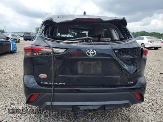 2021 Toyota Highlander XLE with VIN 5TDGZRAH2MS521284, listed as a Copart auction lot 59986685 with 106,610 mi miles and Salvage title. Bid and sale history available at DreamBid. Image 6.