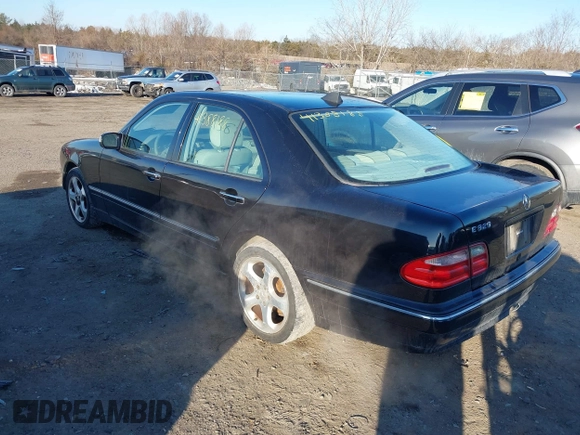 2002 Mercedes-Benz E-Class with VIN WDBJF65J32B485019, listed as a IAAI auction lot 41388188 with 119,417 mi miles. Bid and sale history available at carsss.com. Image 3.
