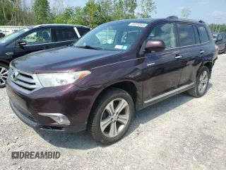 2013 Toyota Highlander Limited с VIN 5TDYK3EH1DS106649, выставлен на аукционе Copart как лот 63274945 с пробегом 154 344 миль миль и Списание • Salvage title. История ставок и продаж доступна на DreamBid. Изображение 1.