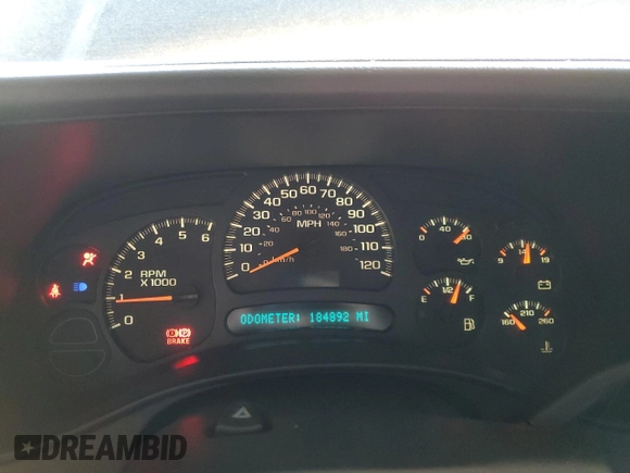 2005 Chevrolet Avalanche LS with VIN 3GNEC12Z55G294309, listed as a Copart auction lot 73583104 with 184,892 mi miles and Clean Title. Bid and sale history available at carsss.com. Image 9.