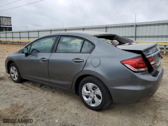 2013 Honda Civic Sdn LX with VIN 19XFB2F55DE243092, listed as a Copart auction lot 51649095 with 64,888 mi miles and Salvage Title. Bid and sale history available at carsss.com. Image 2.