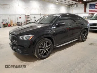 2021 Mercedes-Benz GLE 53 AMG z VIN 4JGFD6BB2MA398792, wystawiony jako Copart lot #58538975 z przebiegiem 48 722 mil mil oraz Szkoda całkowita • Salvage title. Historia ofert i sprzedaży dostępna na DreamBid. Obrazek 1.