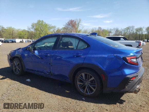 2022 Subaru WRX with VIN JF1VBAA64N9006739, listed as a Copart auction lot 54883615 with 23,724 mi miles and Salvage title. Bid and sale history available at DreamBid. Image 2.