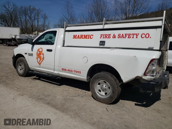 2017 Ram 1500 Tradesman with VIN 3C6JR7DT7HG668870, listed as a Copart auction lot 49481055 with 166,642 mi miles and Salvage title. Bid and sale history available at DreamBid. Image 2.