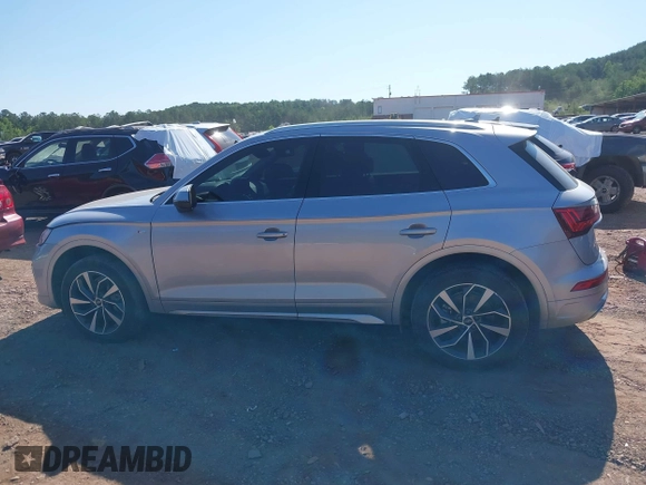 2022 Audi Q5 S line Premium Plus with VIN WA1EAAFY8N2075153, listed as a IAAI auction lot 42317317 with 67,230 mi miles and . Bid and sale history available at DreamBid. Image 14.