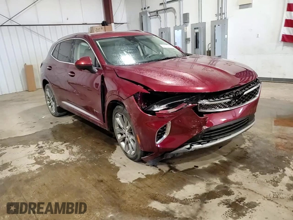 2021 Buick Envision Avenir with VIN LRBFZSR42MD166292, listed as a Copart auction lot 41737605 with 21,560 mi miles and Salvage Title. Bid and sale history available at carsss.com. Image 14.