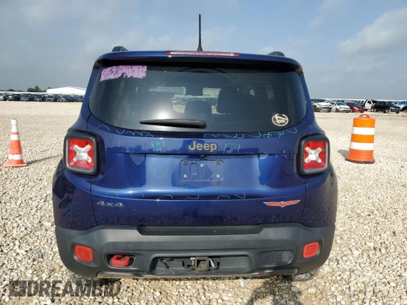 2017 Jeep Renegade Trailhawk z VIN ZACCJBCB0HPE70540, wystawiony jako Copart lot #54494915 z przebiegiem 74 534 mil mil oraz Czysty tytuł • Clean title. Historia ofert i sprzedaży dostępna na DreamBid. Obrazek 6.