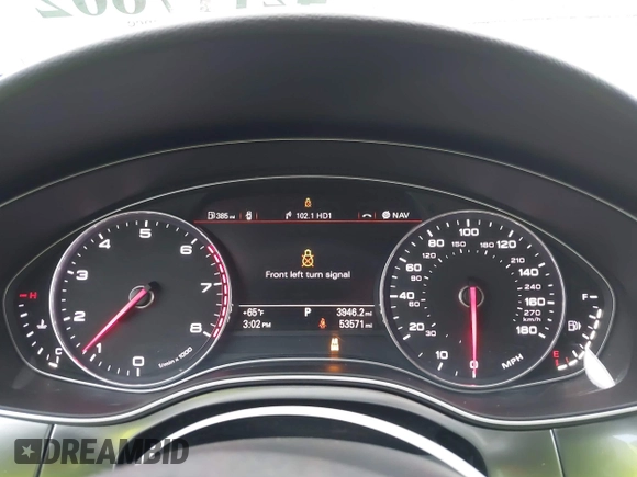 2014 Audi A6 Premium Plus z VIN WAUGFAFC3EN087176, wystawiony jako IAAI lot #42117602 z przebiegiem 53 571 mil mil oraz . Historia ofert i sprzedaży dostępna na DreamBid. Obrazek 7.
