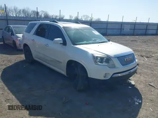 2011 GMC Acadia Denali with VIN 1GKKRTED4BJ368730, listed as a IAAI auction lot 41787329 with 193,777 mi miles and . Bid and sale history available at DreamBid. Image 1.