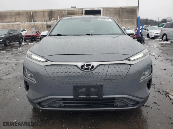 2021 Hyundai Kona Electric SEL with VIN KM8K23AG9MU124181, listed as a Copart auction lot 43000145 with 68,789 mi miles and Salvage Title. Bid and sale history available at carsss.com. Image 5.