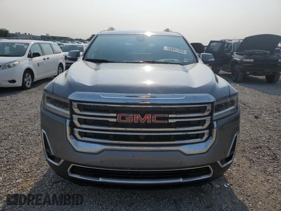 2022 GMC Acadia SLT with VIN 1GKKNMLS9NZ116075, listed as a Copart auction lot 58887355 with 33,516 mi miles and Salvage title. Bid and sale history available at DreamBid. Image 5.