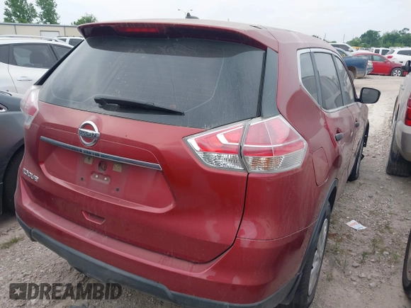 2016 Nissan Rogue SV with VIN KNMAT2MT7GP631857, listed as a IAAI auction lot 41933428 with 172,055 mi miles. Bid and sale history available at carsss.com. Image 4.