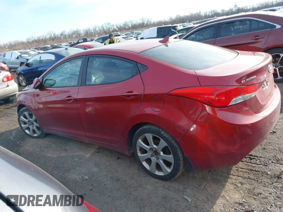 2012 Hyundai Elantra Limited with VIN KMHDH4AE7CU362802, listed as a IAAI auction lot 41586925 with 181,240 mi miles. Bid and sale history available at carsss.com. Image 15.