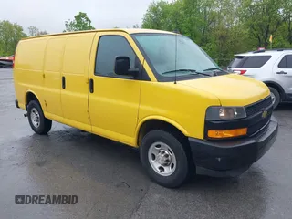 2021 Chevrolet Express Cargo with VIN 1GCWGAFP8M1175127, listed as a IAAI auction lot 42202604 with 48,768 mi miles and . Bid and sale history available at DreamBid. Image 1.
