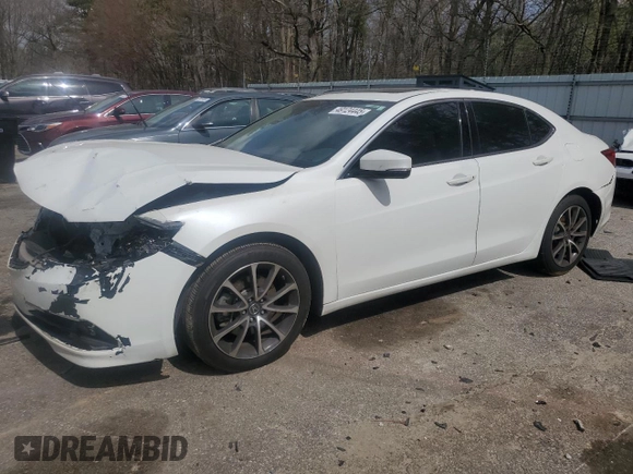 2016 Acura TLX V6 with VIN 19UUB2F35GA001837, listed as a Copart auction lot 49124445 with 0 mi miles and Salvage Title. Bid and sale history available at carsss.com. Image 1.