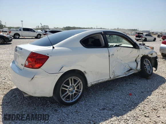 2005 Scion tC with VIN JTKDE177250021640, listed as a Copart auction lot 52453135 with 224,206 mi miles and Salvage Title. Bid and sale history available at carsss.com. Image 3.