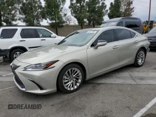 2021 Lexus ES 300h Luxury with VIN 58AEA1C12MU005765, listed as a Copart auction lot 43017335 with 43,767 mi miles and Salvage title. Bid and sale history available at DreamBid. Image 1.