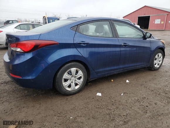 2016 Hyundai Elantra SE with VIN 5NPDH4AE1GH662002, listed as a Copart auction lot 85233514 with 144,743 mi miles and Salvage Title. Bid and sale history available at carsss.com. Image 3.