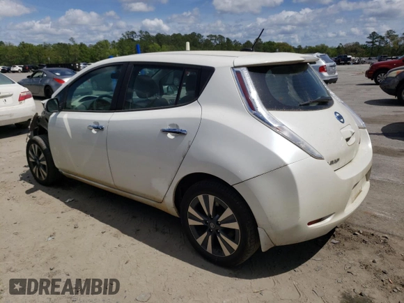 2016 Nissan LEAF S with VIN 1N4BZ0CP8GC308782, listed as a Copart auction lot 46808333 with 79,382 mi miles. Bid and sale history available at carsss.com. Image 2.