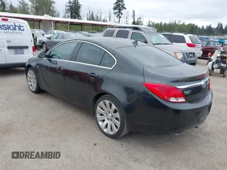2011 Buick Regal CXL Turbo TO7 with VIN W04G15GV0B1047045, listed as a IAAI auction lot 42131134 with 120,951 mi miles. Bid and sale history available at carsss.com. Image 3.