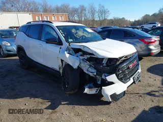 2023 GMC Terrain SLE with VIN 3GKALTEG3PL117396, listed as a IAAI auction lot 40975573 with 38,740 mi miles. Bid and sale history available at carsss.com. Image 1.
