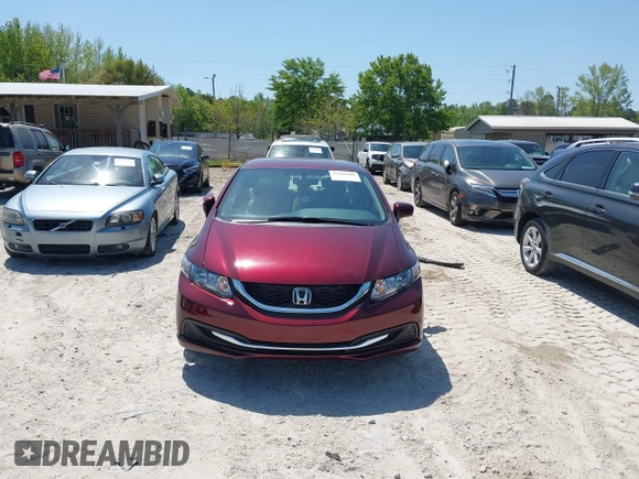 2014 Honda Civic Sedan LX with VIN 19XFB2F57EE246612, listed as a IAAI auction lot 41984108 with 13,656 mi miles. Bid and sale history available at carsss.com. Image 12.