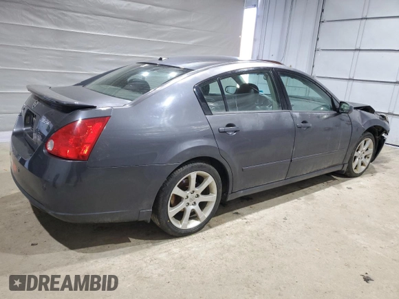 2008 Nissan Maxima 3.5 SL with VIN 1N4BA41EX8C801509, listed as a Copart auction lot 48720855 with 0 mi miles and Salvage Title. Bid and sale history available at carsss.com. Image 3.