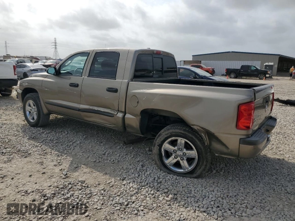 2007 Dodge Dakota SLT with VIN 1D7HE48K27S137317, listed as a Copart auction lot 51708435 with 120,707 mi miles and Salvage Title. Bid and sale history available at carsss.com. Image 2.