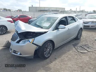 2013 Buick Verano Leather Group with VIN 1G4PS5SK8D4154082, listed as a IAAI auction lot 41587856 with 134,097 mi miles. Bid and sale history available at carsss.com. Image 2.