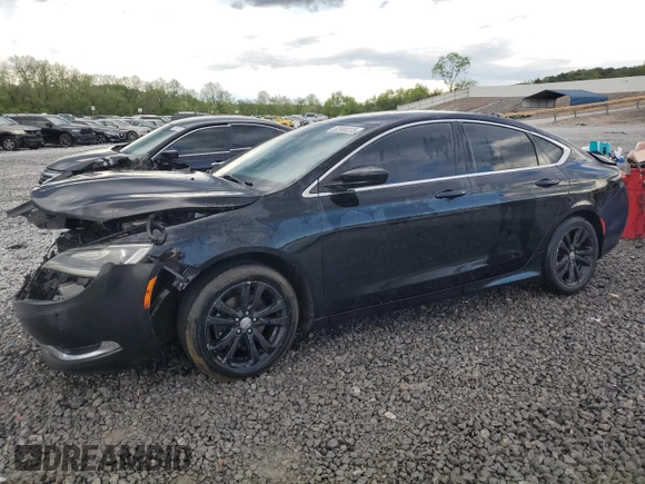 2015 Chrysler 200 Limited with VIN 1C3CCCAB1FN668265, listed as a Copart auction lot 52980235 with 167,508 mi miles and Salvage Title. Bid and sale history available at DreamBid. Image 1.