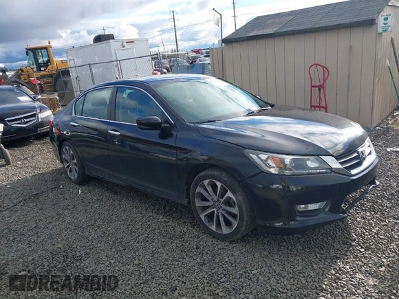 2014 Honda Accord Sedan Sport with VIN 1HGCR2F50EA176972, listed as a IAAI auction lot 41708707 with 124,310 mi miles. Bid and sale history available at carsss.com. Image 1.